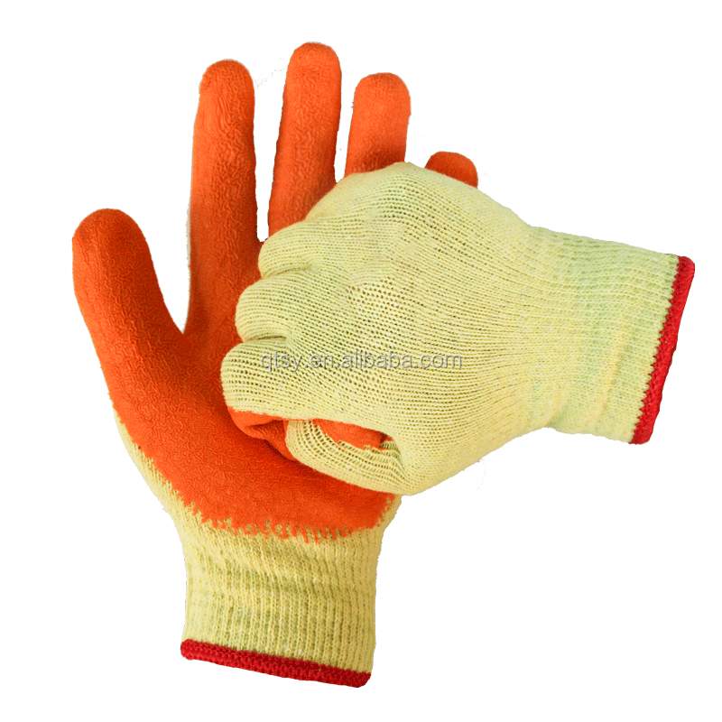 Latex Coated rubber dipped Gloves Cotton Glove Manufacturers