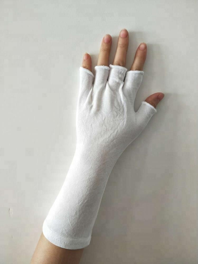 white cotton gloves long fingerless gloves Cotton Glove Manufacturers
