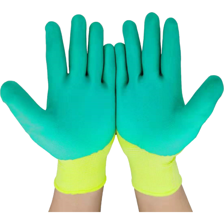 Latex Coated custom work safety gloves Cotton Glove Manufacturers