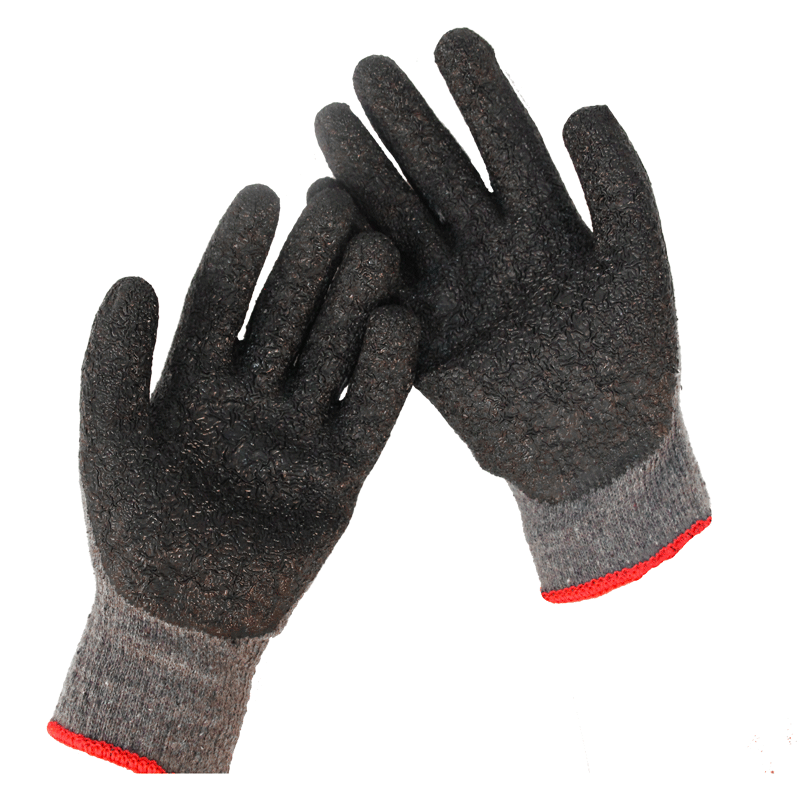 cotton knitted Latex working hand gloves Cotton Glove Manufacturers