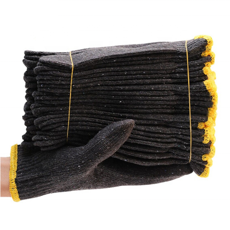 Cotton hand safety string knitted work gloves Cotton Glove Manufacturers