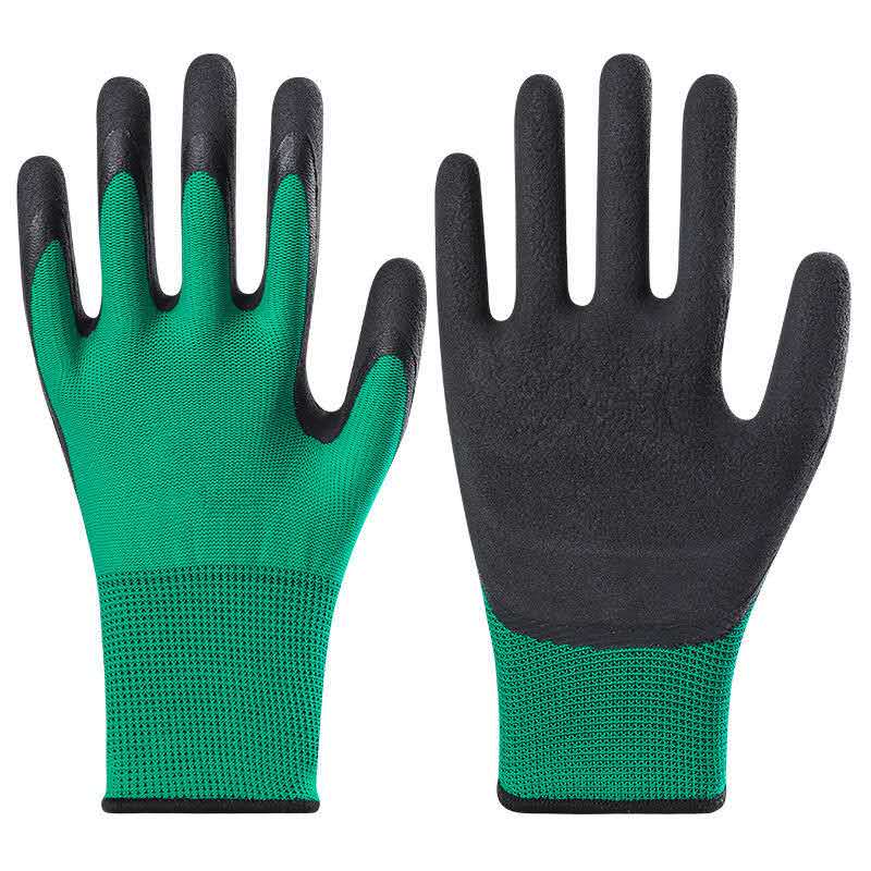 cotton knitted palm latex coated gloves Cotton Glove Manufacturers
