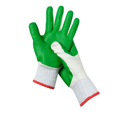 Anti-slip safety protective coated cotton gloves for workers