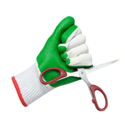 Anti-slip safety protective coated cotton gloves for workers