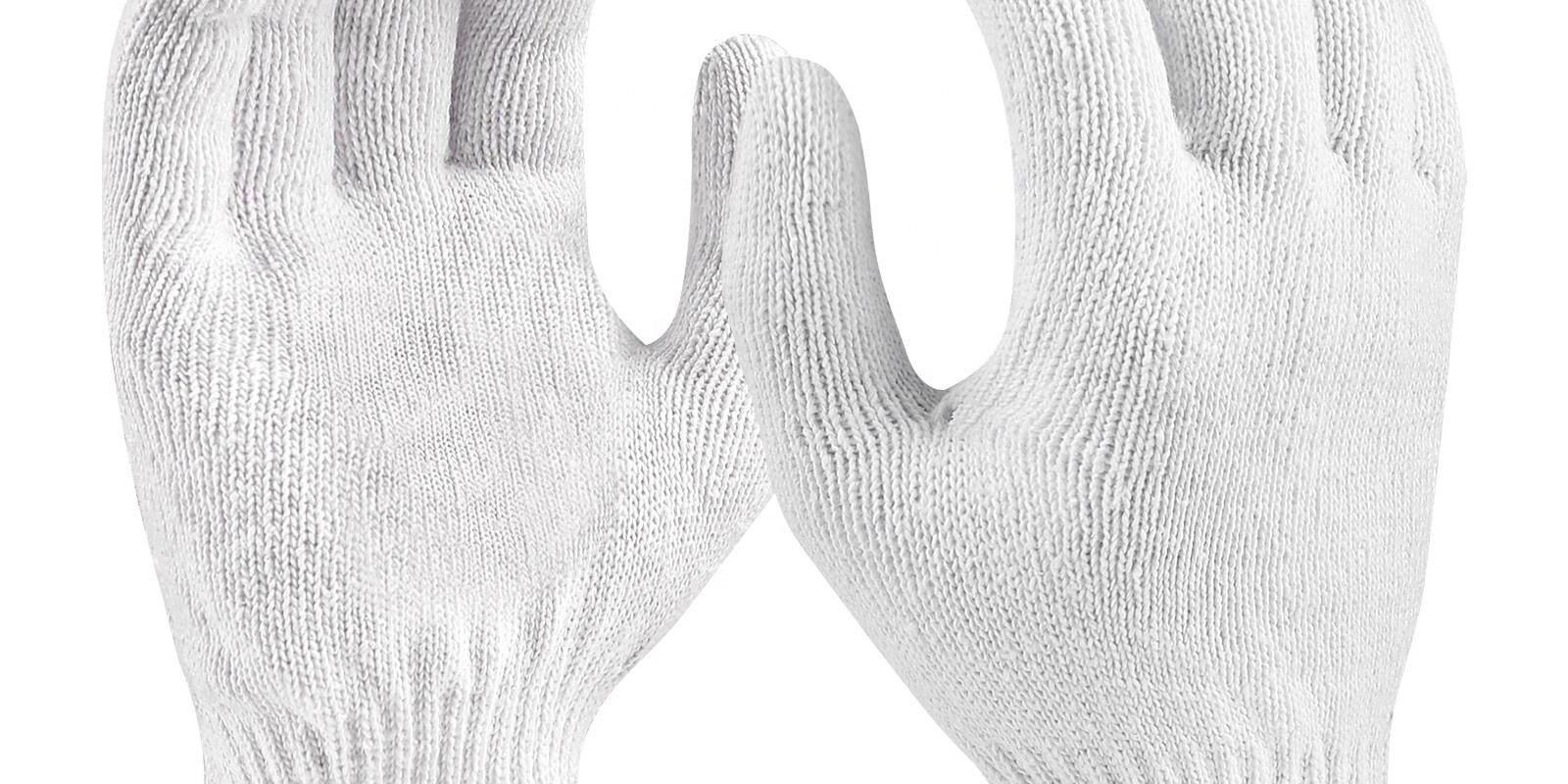 Anti-slip safety work cotton gloves for construction engineering