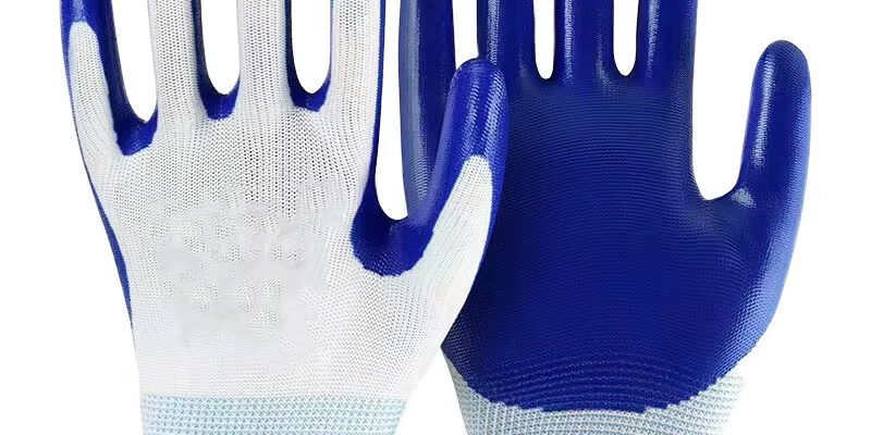 Anti-slip breathable coated cotton gloves for safety work