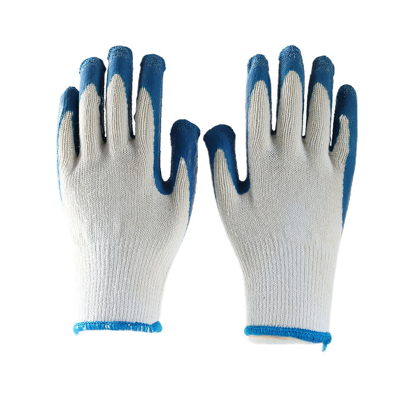 Anti-slip breathable coated cotton gloves for safety work
