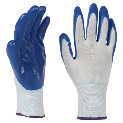 Anti-slip breathable coated cotton gloves for safety work
