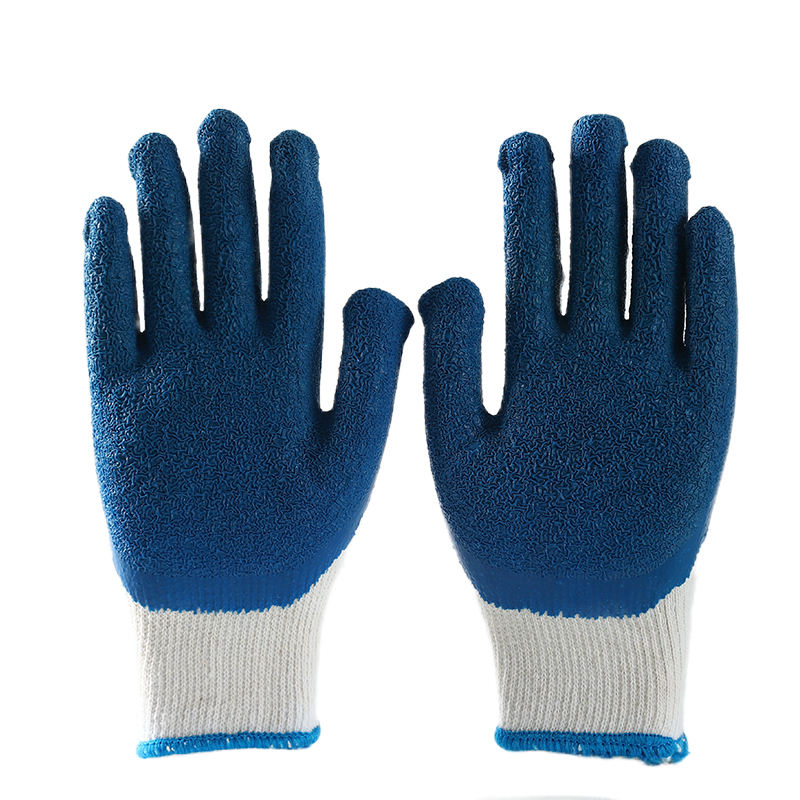 Anti-slip breathable coated cotton gloves for safety work