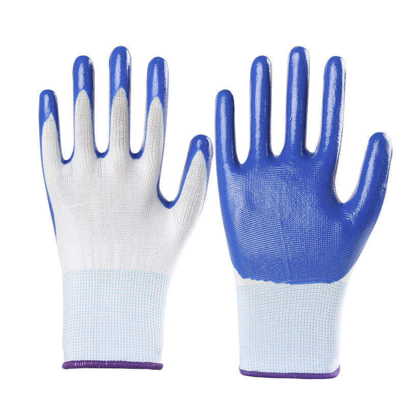 Anti-slip breathable coated cotton gloves for safety work