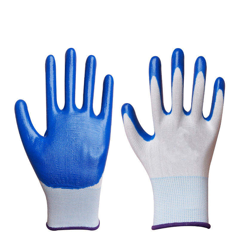 Anti-slip breathable coated cotton gloves for safety work