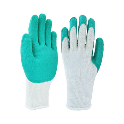 Breathable anti-slip coated cotton gloves for safe work use