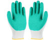 Breathable anti-slip coated cotton gloves for safe work use