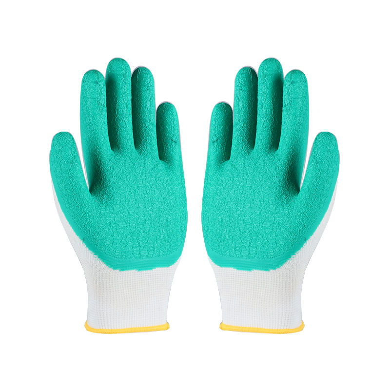 Breathable anti-slip coated cotton gloves for safe work use