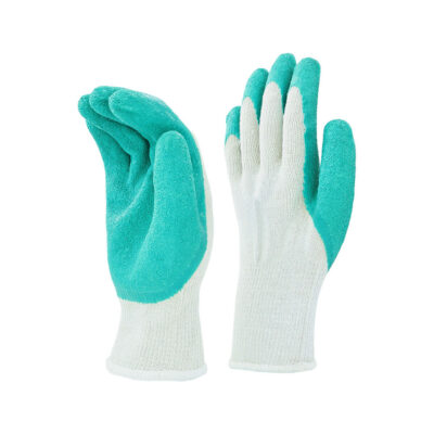 Breathable anti-slip coated cotton gloves for safe work use