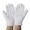 Breathable white inspection cotton gloves for industrial use