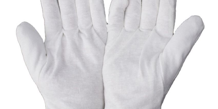 Breathable White Inspection Cotton Gloves Manufacturer Breathable white inspection cotton gloves for industrial use