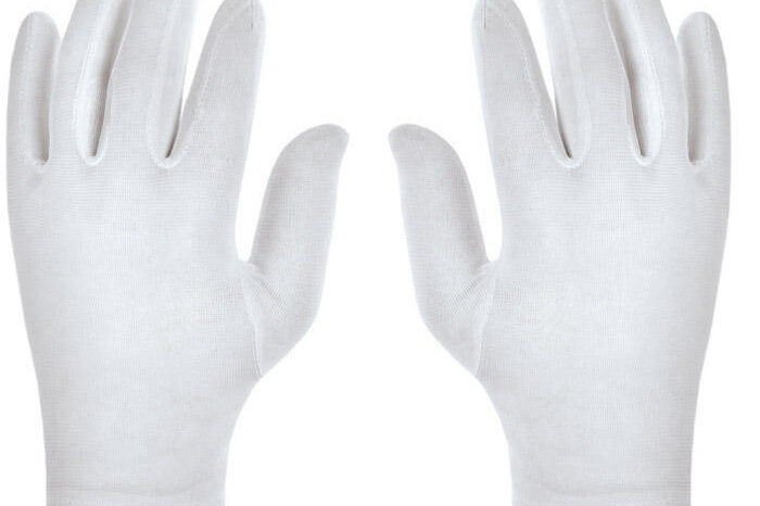 Breathable White Inspection Cotton Gloves Manufacturer (3) Breathable white inspection cotton gloves for industrial use