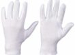 Breathable white inspection cotton gloves for industrial use