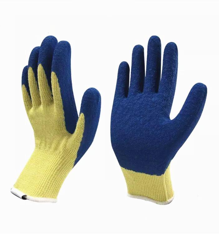 Comfortable anti-slip coated cotton gloves for industrial safety