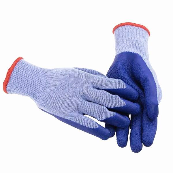 Comfortable anti-slip coated cotton gloves for industrial safety