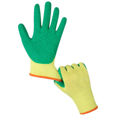 Comfortable anti-slip coated cotton gloves for industrial safety