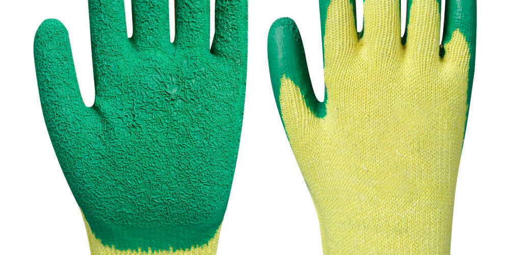 Comfortable anti-slip coated cotton gloves for industrial safety