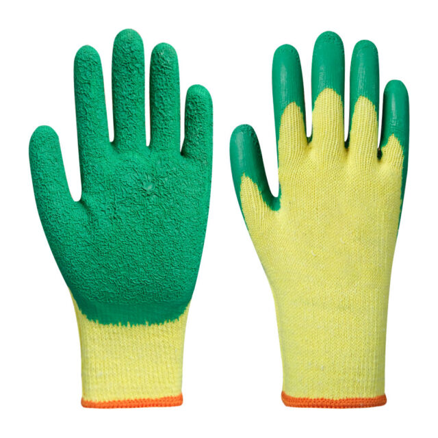 Comfortable anti-slip coated cotton gloves for industrial safety