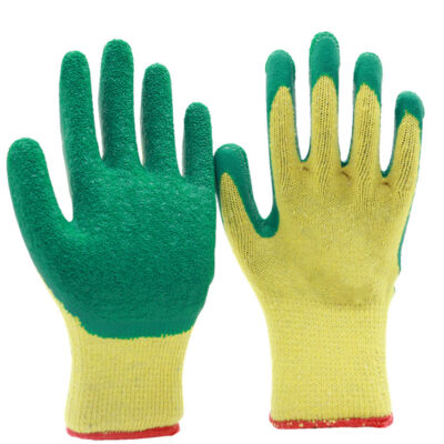 Comfortable anti-slip coated cotton gloves for industrial safety