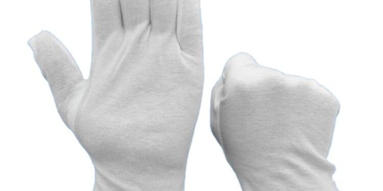 Comfortable breathable inspection cotton gloves for work use