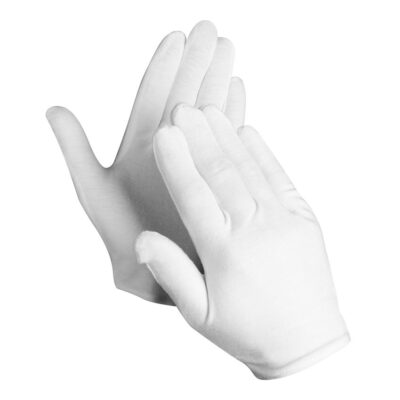 Skin-friendly inspection cotton gloves for delicate tasks