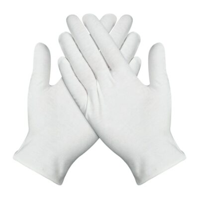 Skin-friendly inspection cotton gloves for delicate tasks