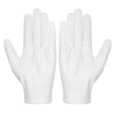 Skin-friendly inspection cotton gloves for delicate tasks