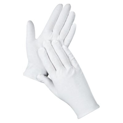 Skin-friendly inspection cotton gloves for delicate tasks