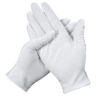 Skin-friendly inspection cotton gloves for delicate tasks
