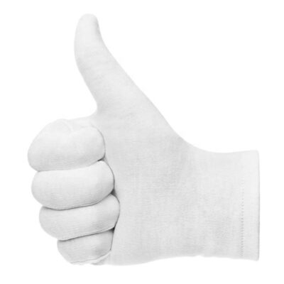 Skin-friendly inspection cotton gloves for delicate tasks
