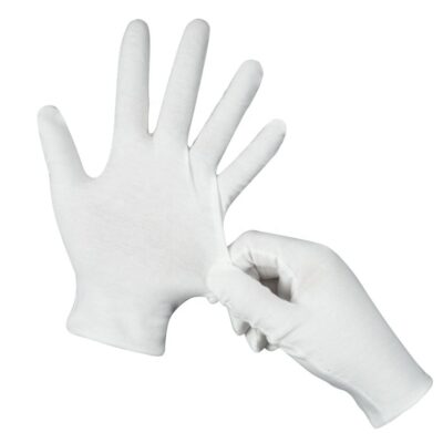 Skin-friendly inspection cotton gloves for delicate tasks