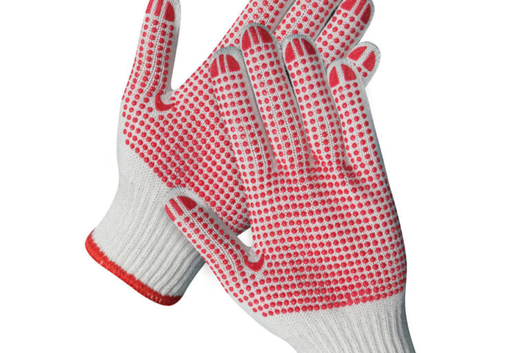 Construction Safety Anti-Slip Dotted Cotton Gloves Manufacturer (3) Construction safety dotted cotton gloves with anti-slip grip