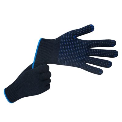 Durable anti-slip dotted cotton gloves for construction safety