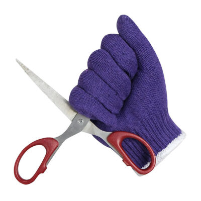 Custom design safety work cotton gloves for industrial protection