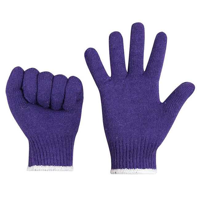 Custom design safety work cotton gloves for industrial protection
