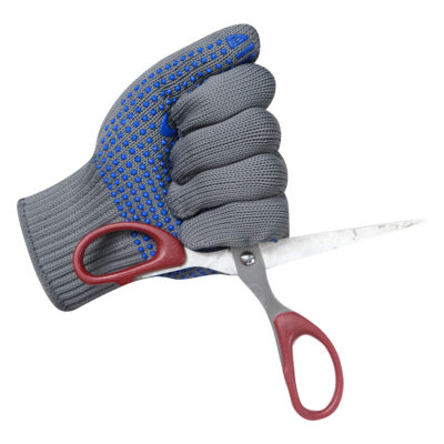 Cut-resistant dotted cotton gloves for construction and garden work