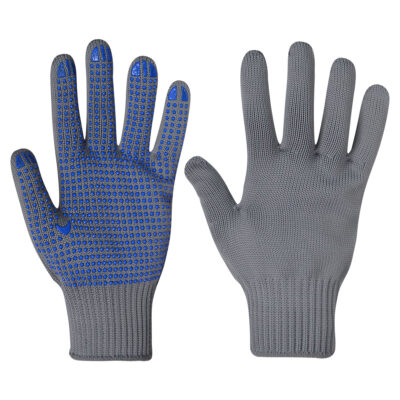 Cut-resistant dotted cotton gloves for construction and garden work