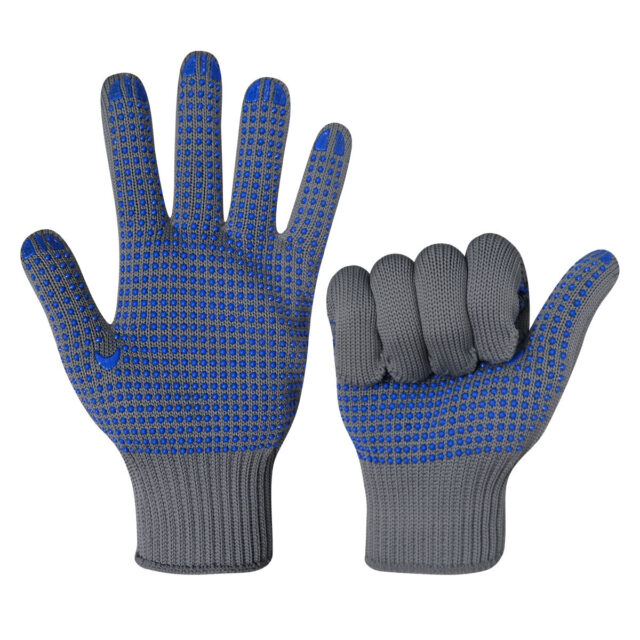 Cut-resistant dotted cotton gloves for construction and garden work