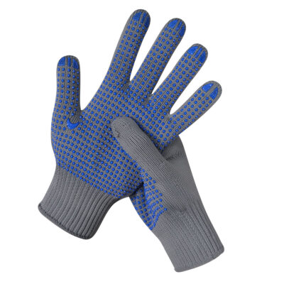 Cut-resistant dotted cotton gloves for construction and garden work