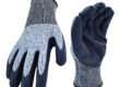 Cut-resistant coated cotton gloves for industrial safety