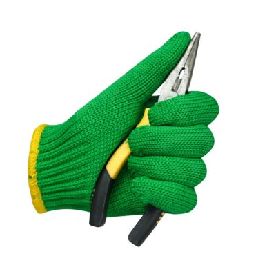 Cut-resistant safety work cotton gloves for industrial protection