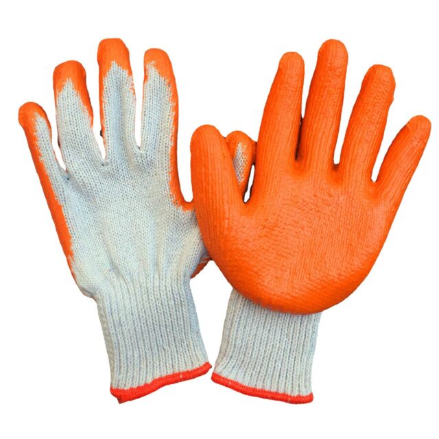 Construction safety coated cotton gloves for work protection