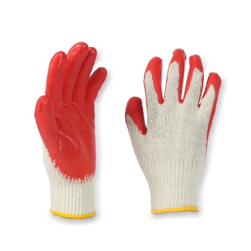 Construction safety coated cotton gloves for work protection