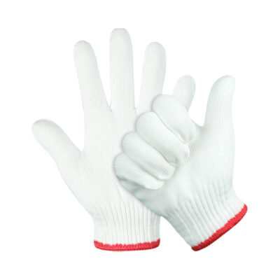 Durable protective safety work cotton gloves for industrial use